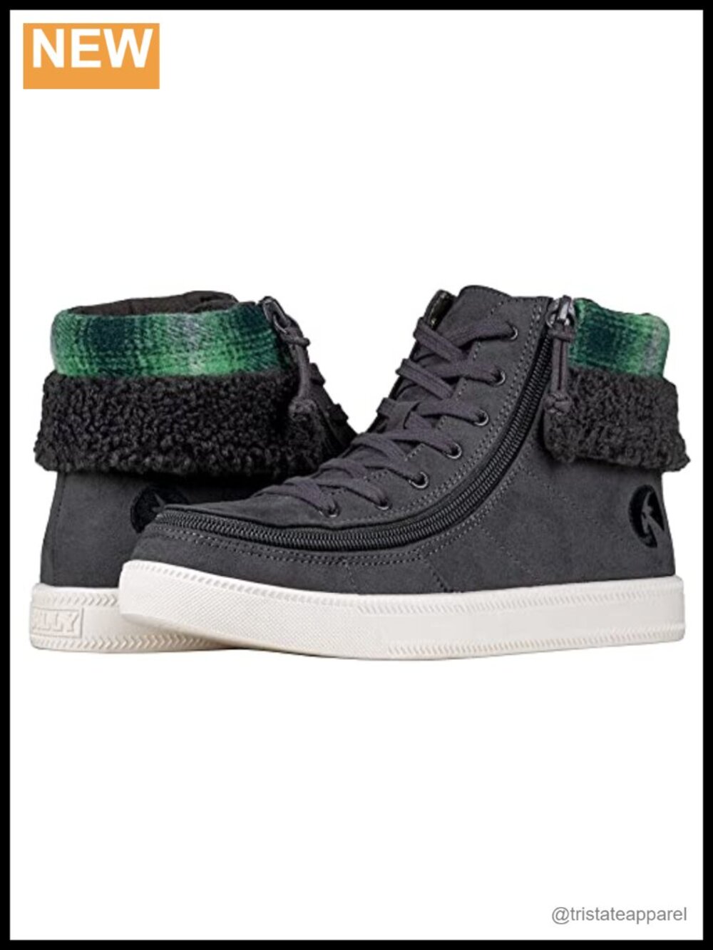 BILLY Footwear Cuff Ankle Boots Microfiber Zip Closure